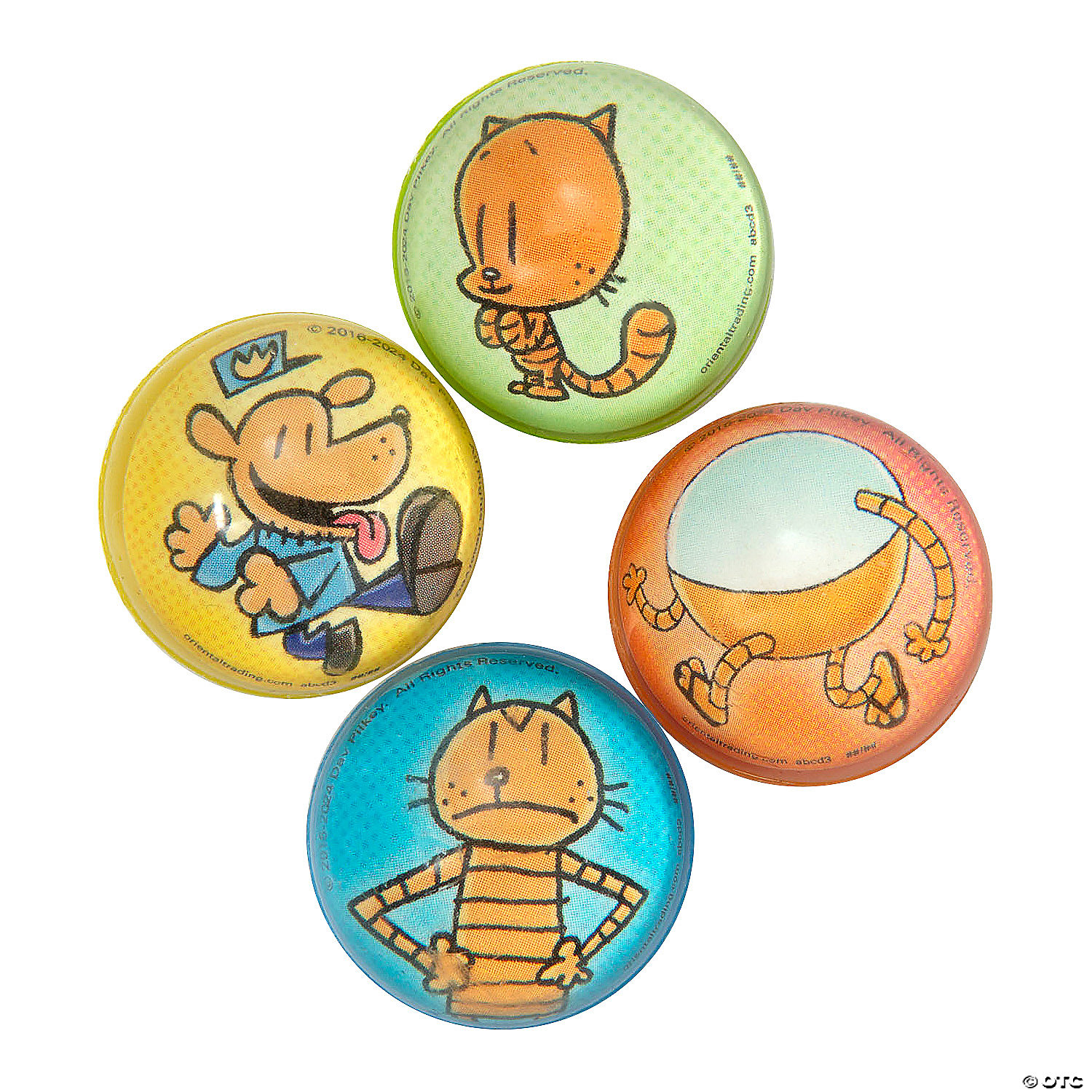 Dog Man Bounce Balls 12 Pack